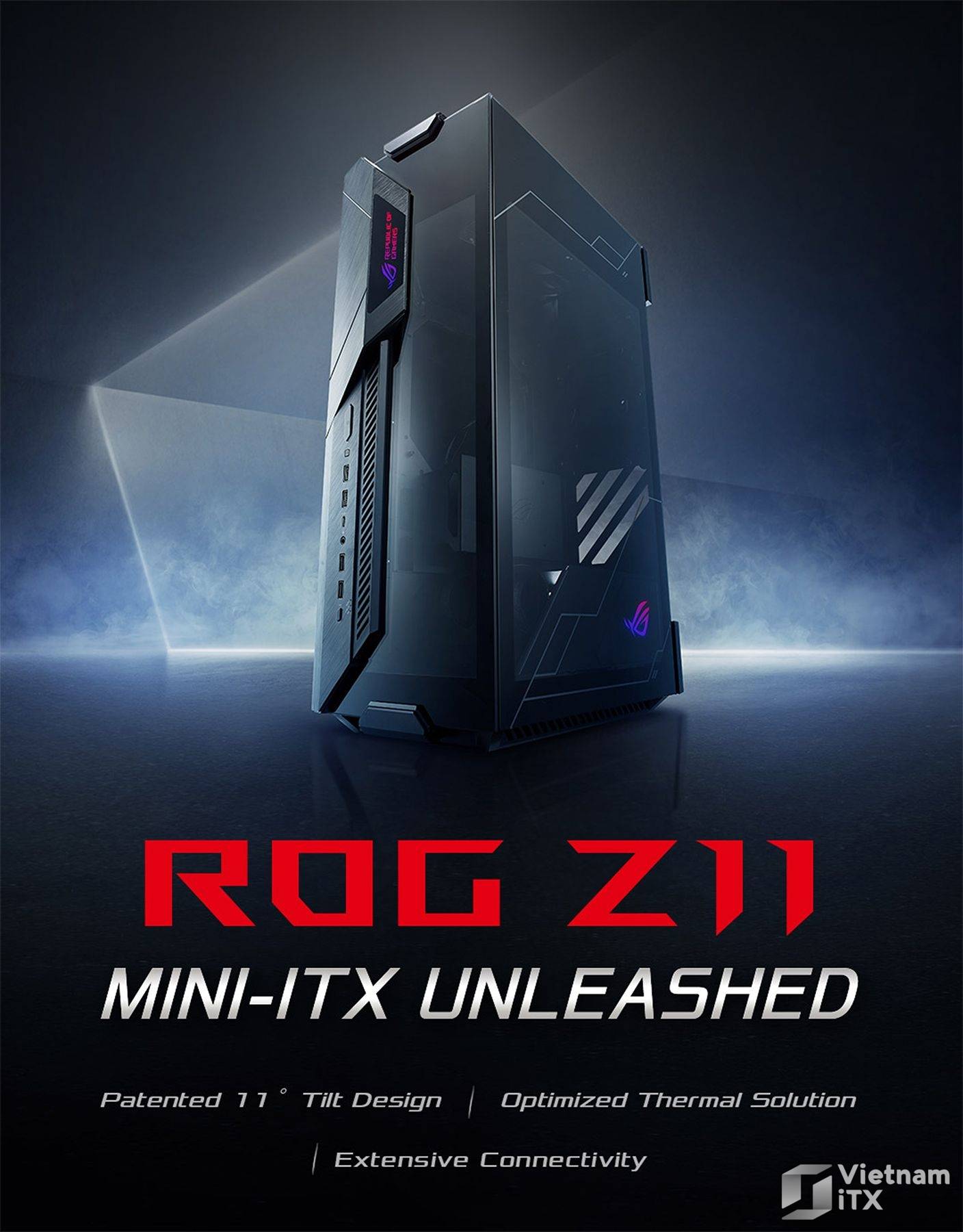 Asus ROG Z11 - Vỏ Mini iTX "Sandwich" trong form máy tính tower nhỏ gọn