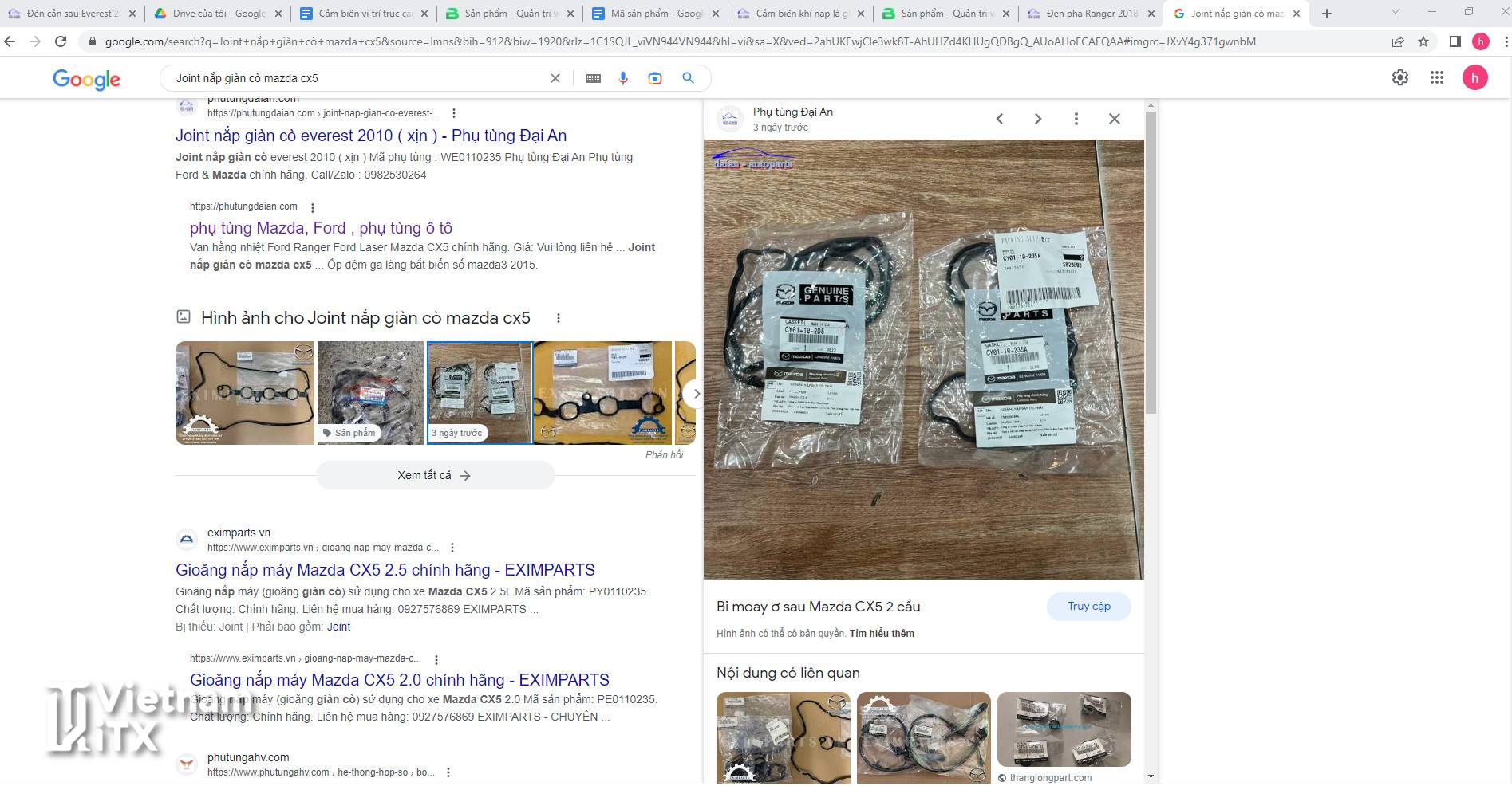 Lỗi hiển thị ảnh sản phẩm trên google search image